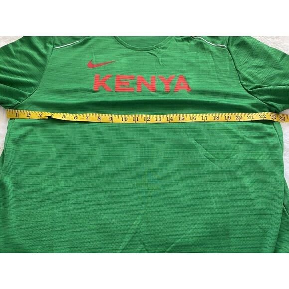 Nike Dri Fit KENYA TEAM ISSUED RUNNING Shirt Green CT0105-320 Men's XL NO TAGS - Picture 5 of 11